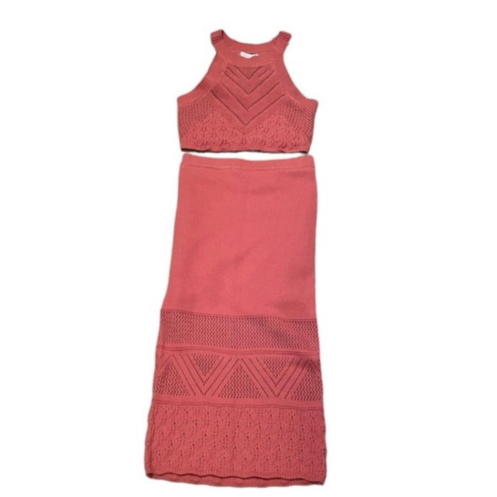 House of Harlow 1960 Pink Knit Ensemble